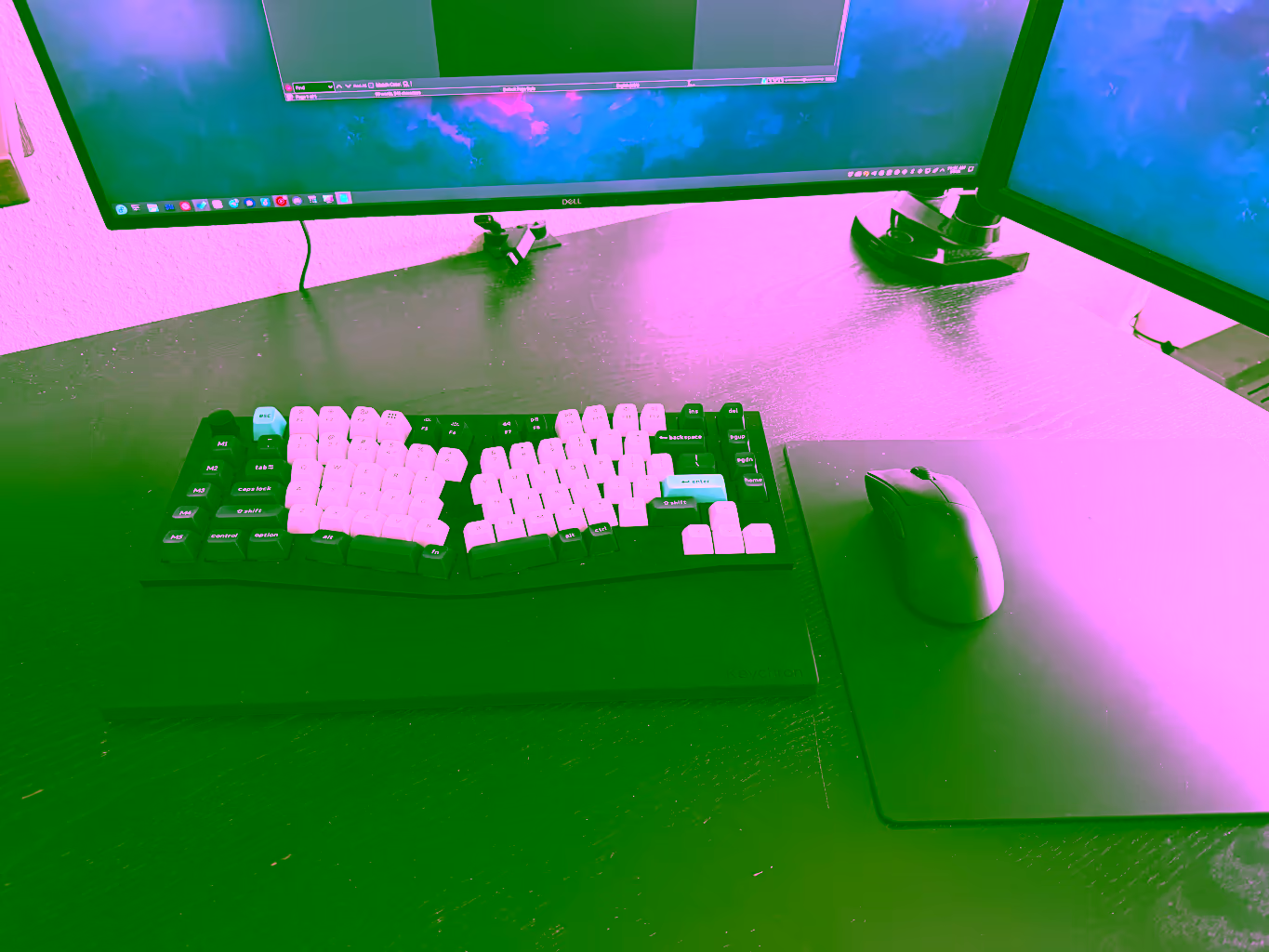 Picture of the author's desk.